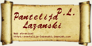 Pantelija Lazanski vizit kartica